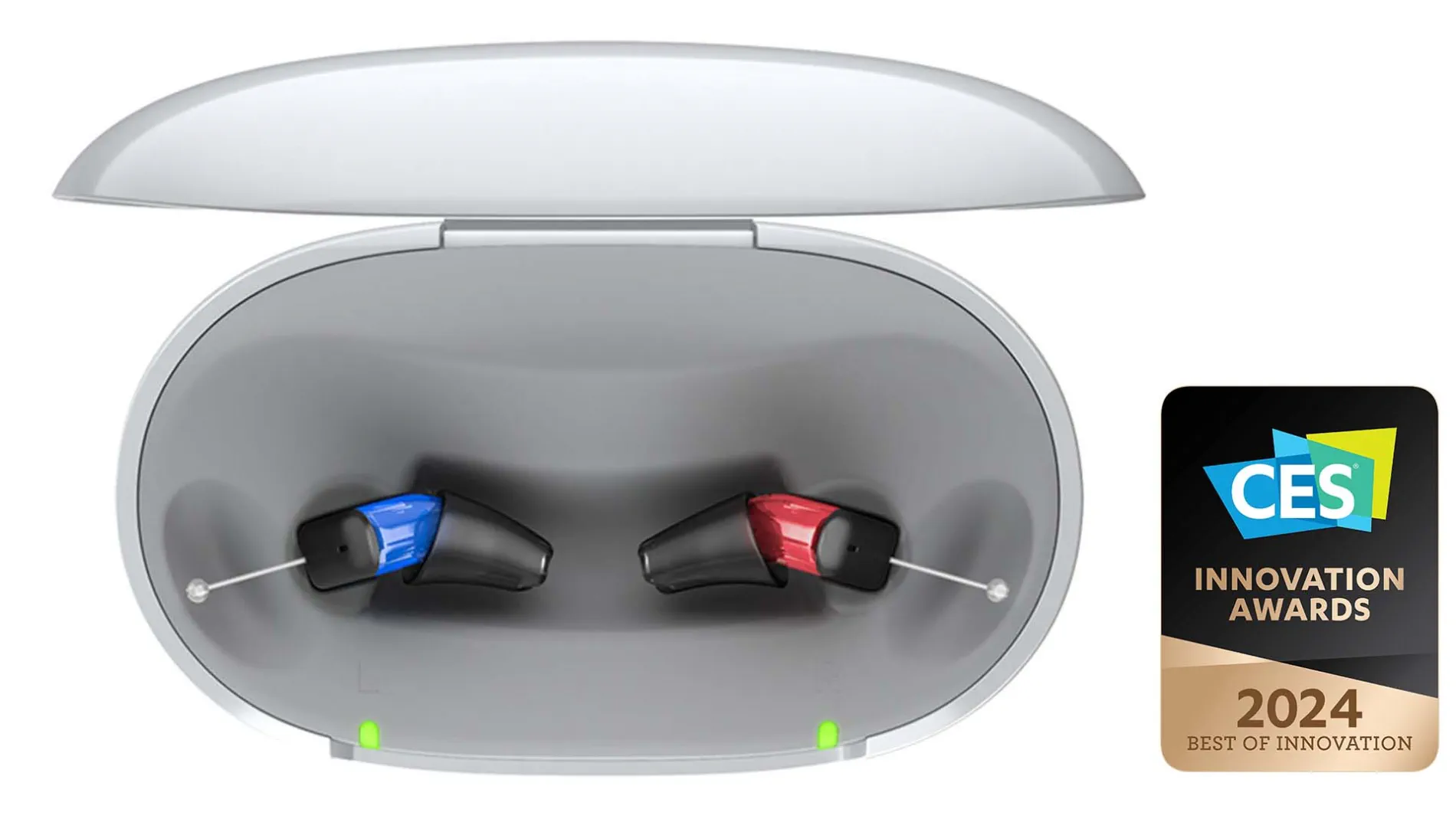 Silk-Charge-Go-IX-charger-top-open_LED-on_CES-award